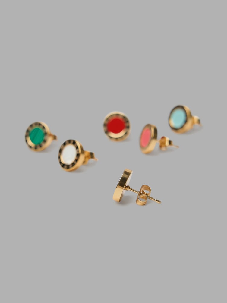 Серьги - 3 пары