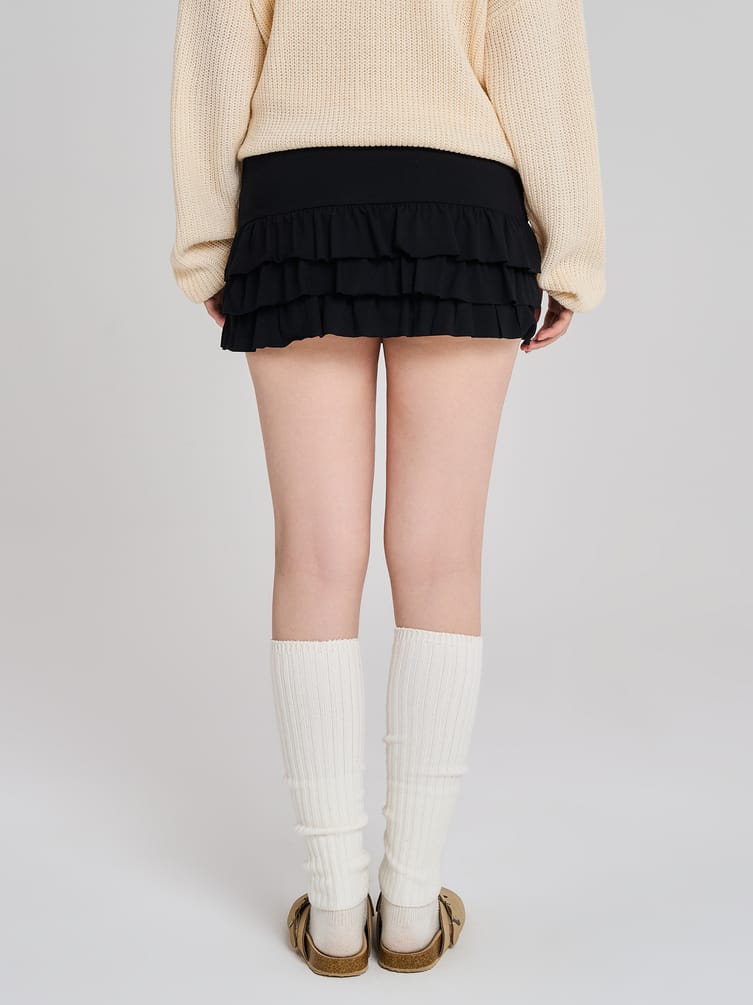 Юбка-шорты с воланами