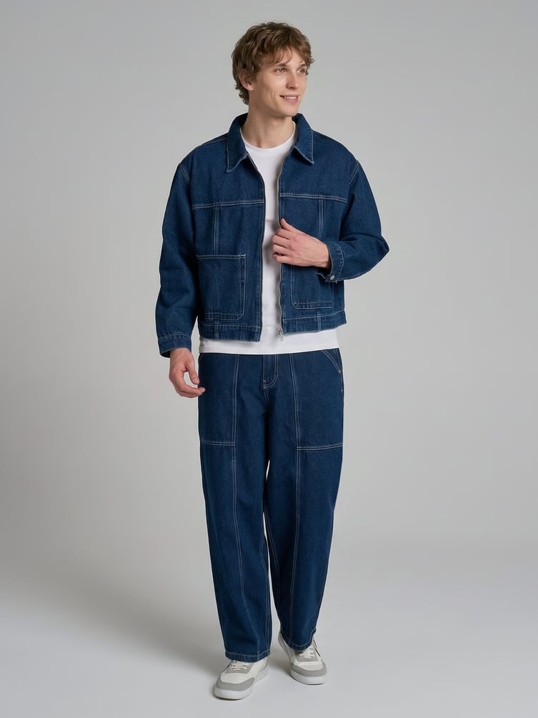 Куртка джинсовая на молнии