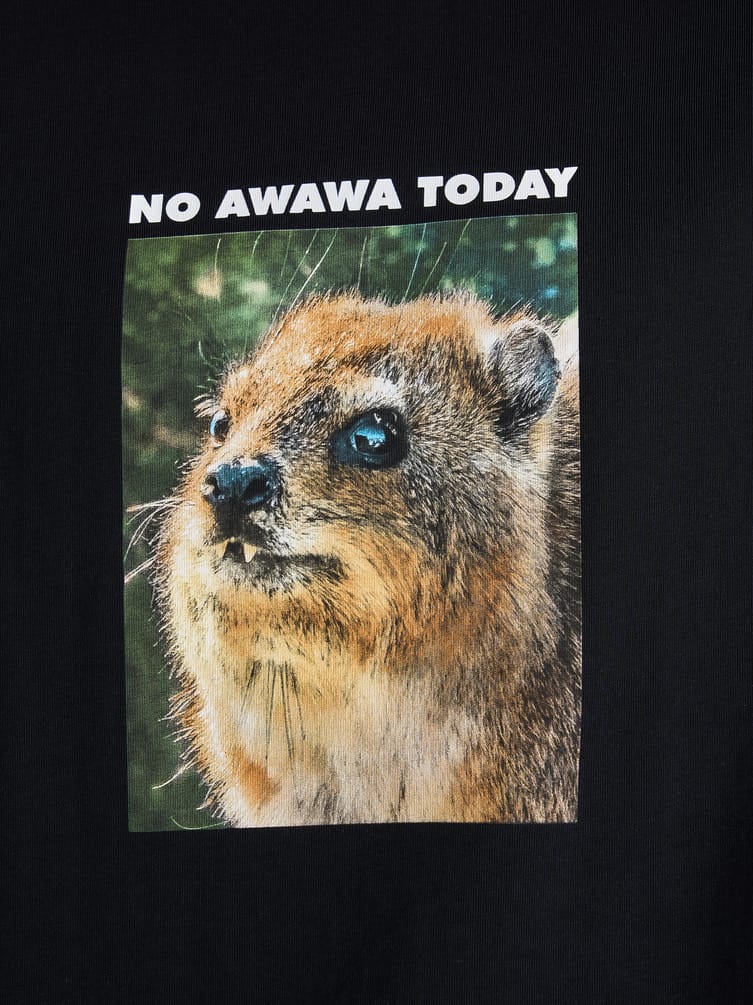 Футболка из хлопка с принтом