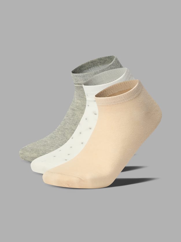 Носки - 3 пары однотонные и в горошек