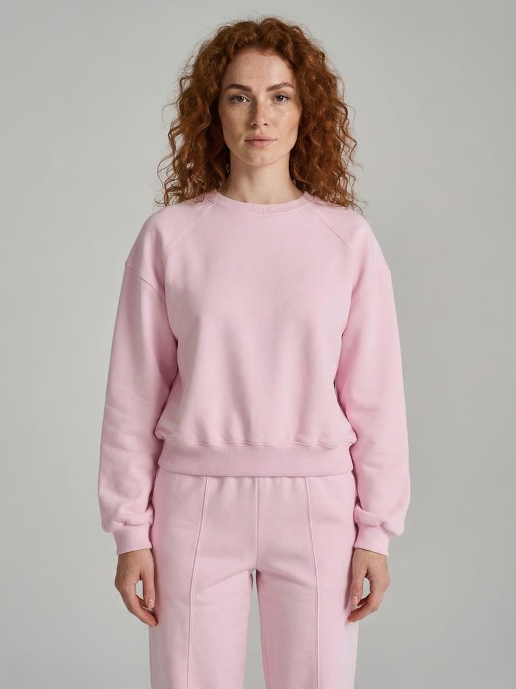 Укороченная толстовка тёплая с начёсом