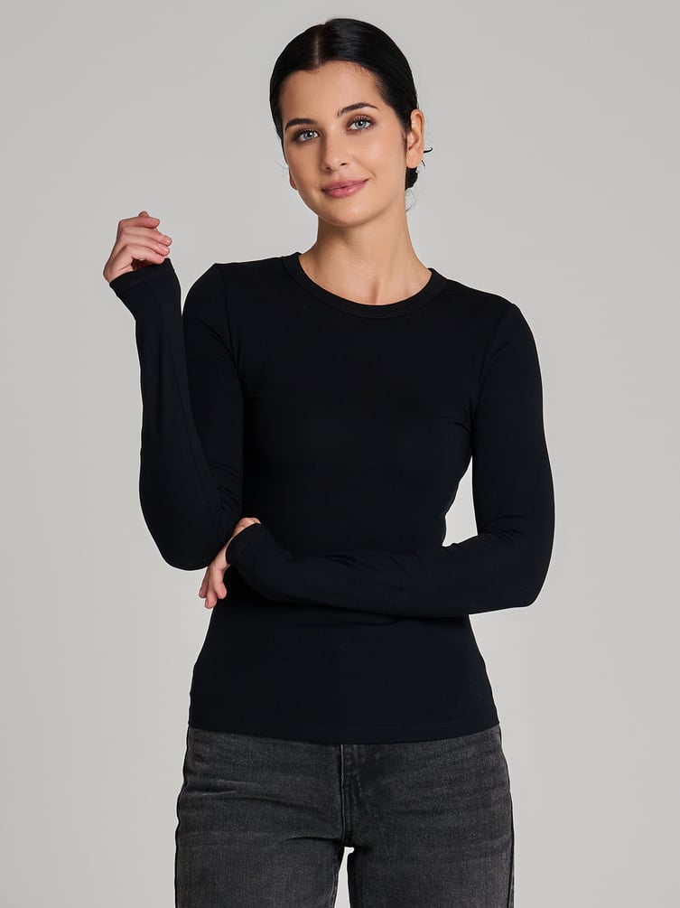 Облегающий лонгслив из вискозы