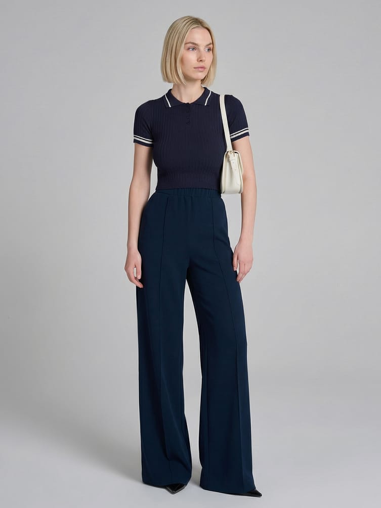 Джемпер-поло с коротким рукавом