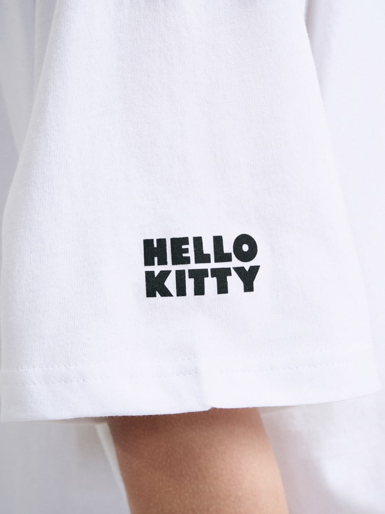 Хлопковая футболка с принтом Hello Kitty