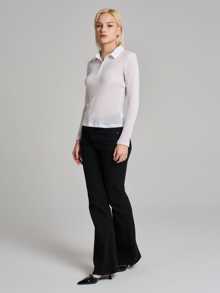 Рубашка поло с длинным рукавом