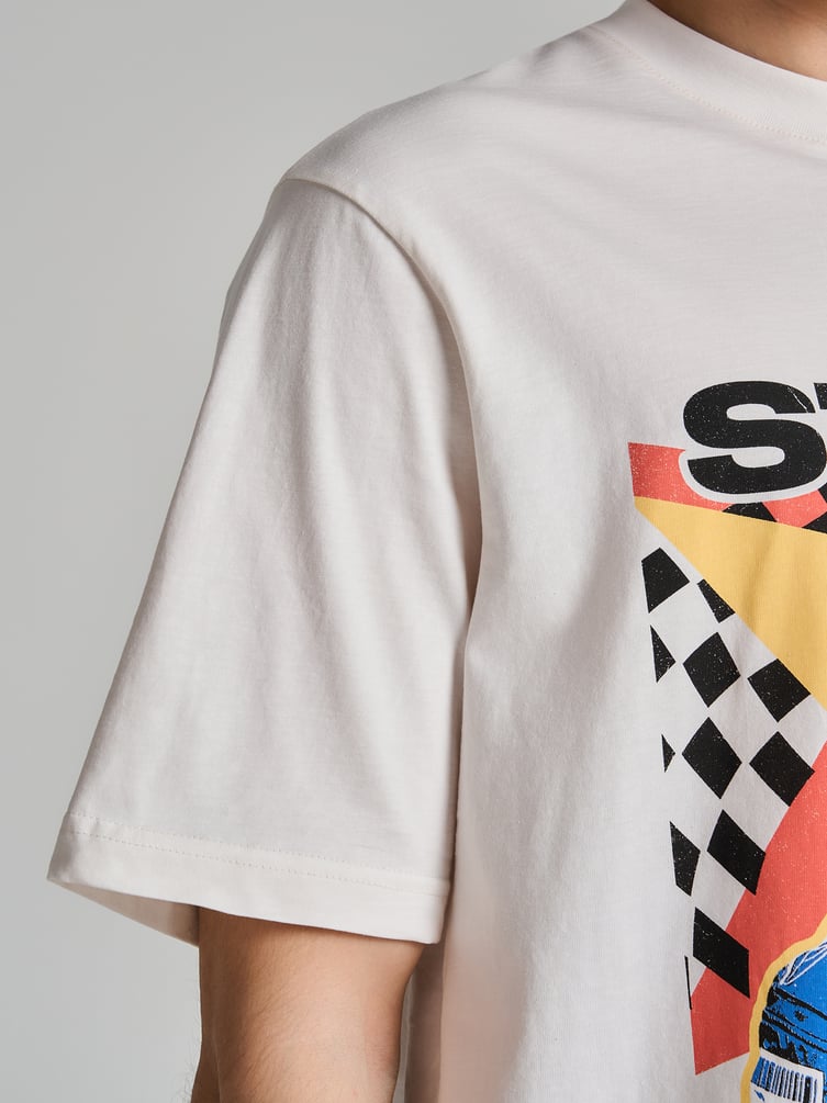 Футболка с принтом гонщика