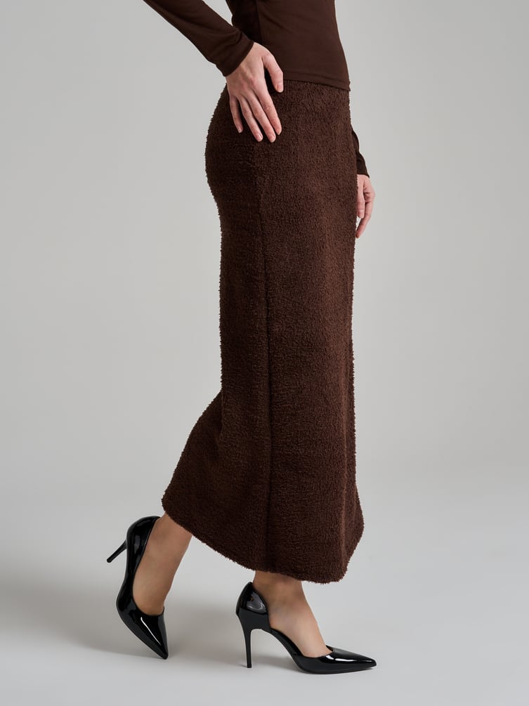 Юбка миди трикотажная