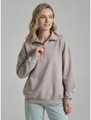 Свитшот без начеса с высоким горлом