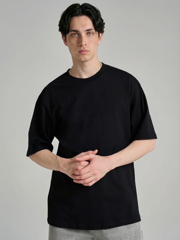 Футболка из хлопка с надписями на спине