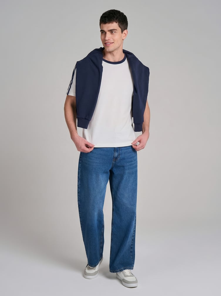 Футболка спортивная с лампасами