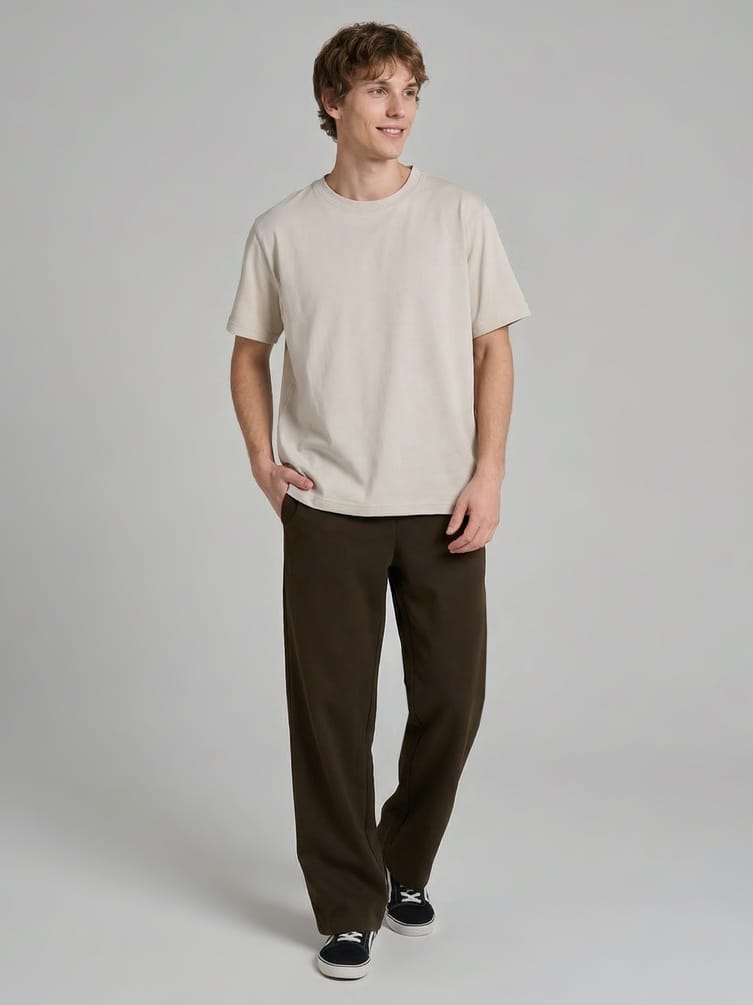 Брюки прямые повседневные без начеса