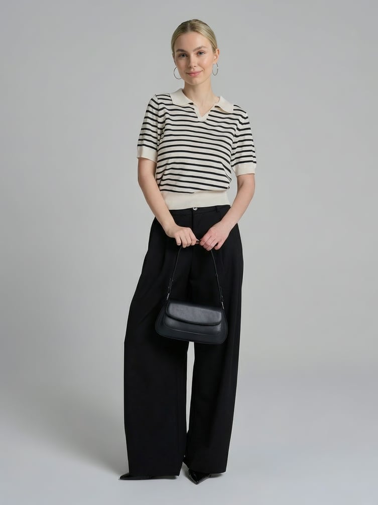 Джемпер трикотажный в полоску