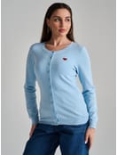 Кардиган на пуговицах с вышивкой