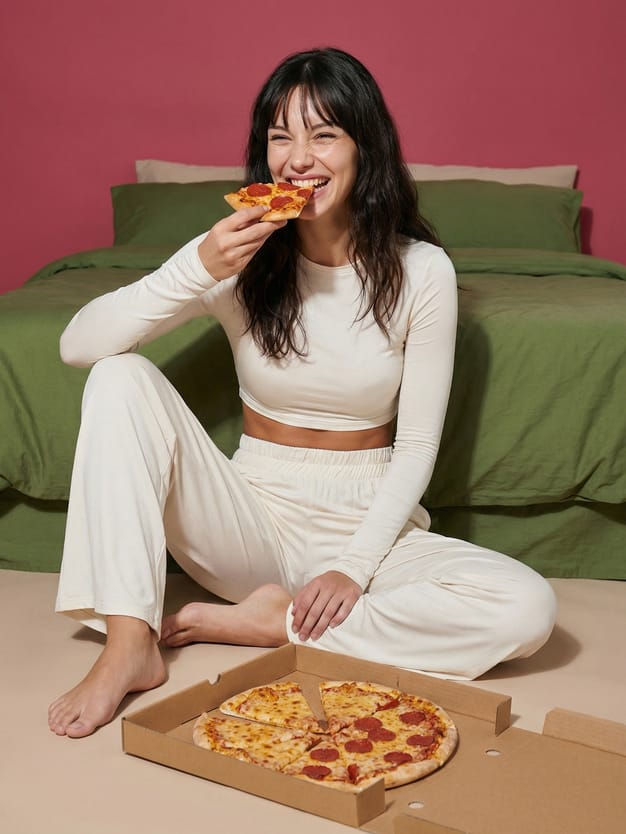 Пижама с кроп-топом и брюками