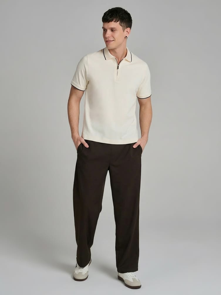 Брюки прямые повседневные без начеса