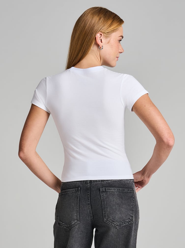 Футболка облегающая с принтом таксы