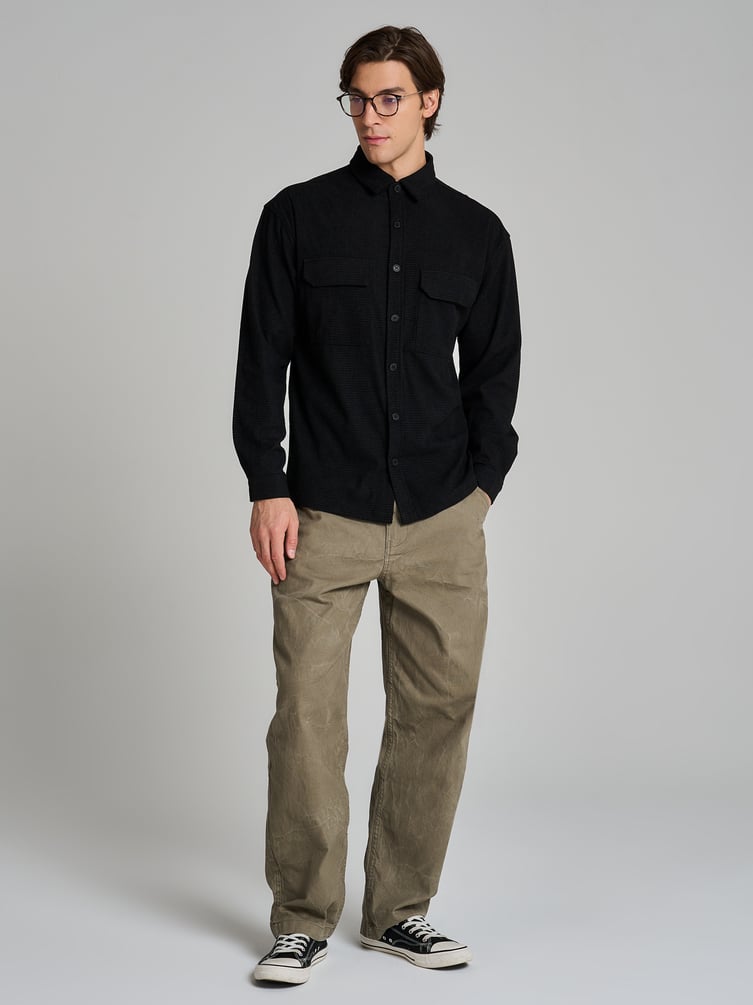 Рубашка вельветовая классическая