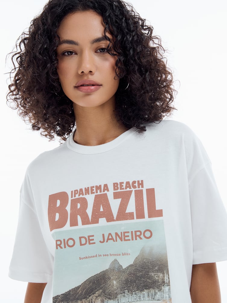 Футболка с принтом Brazil