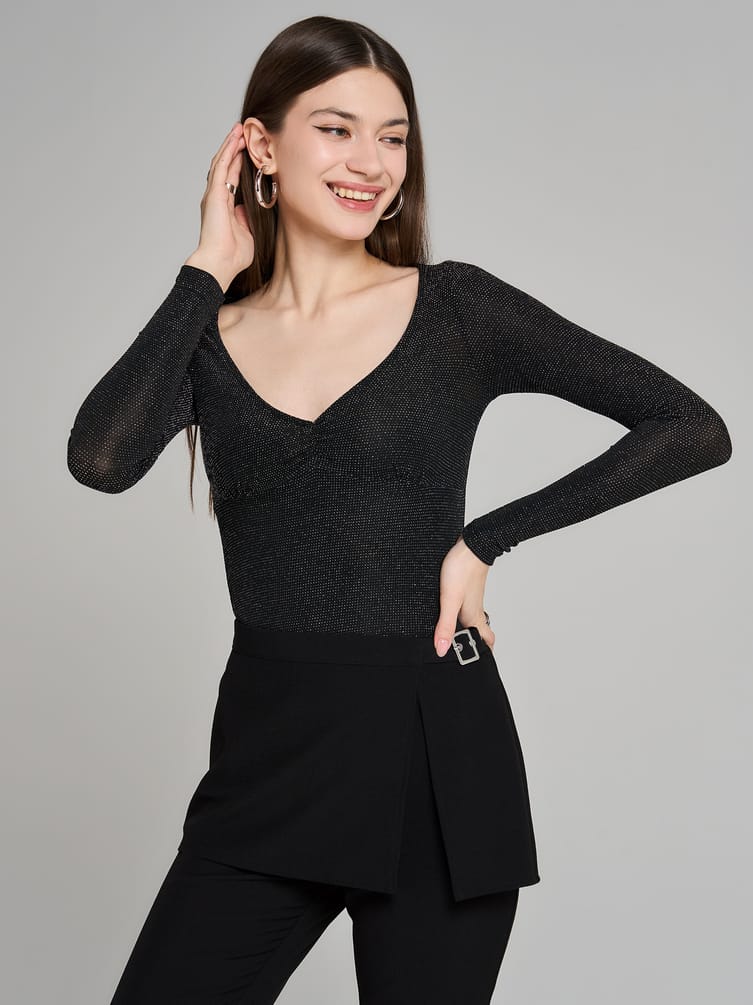 Блузка нарядная с люрексом