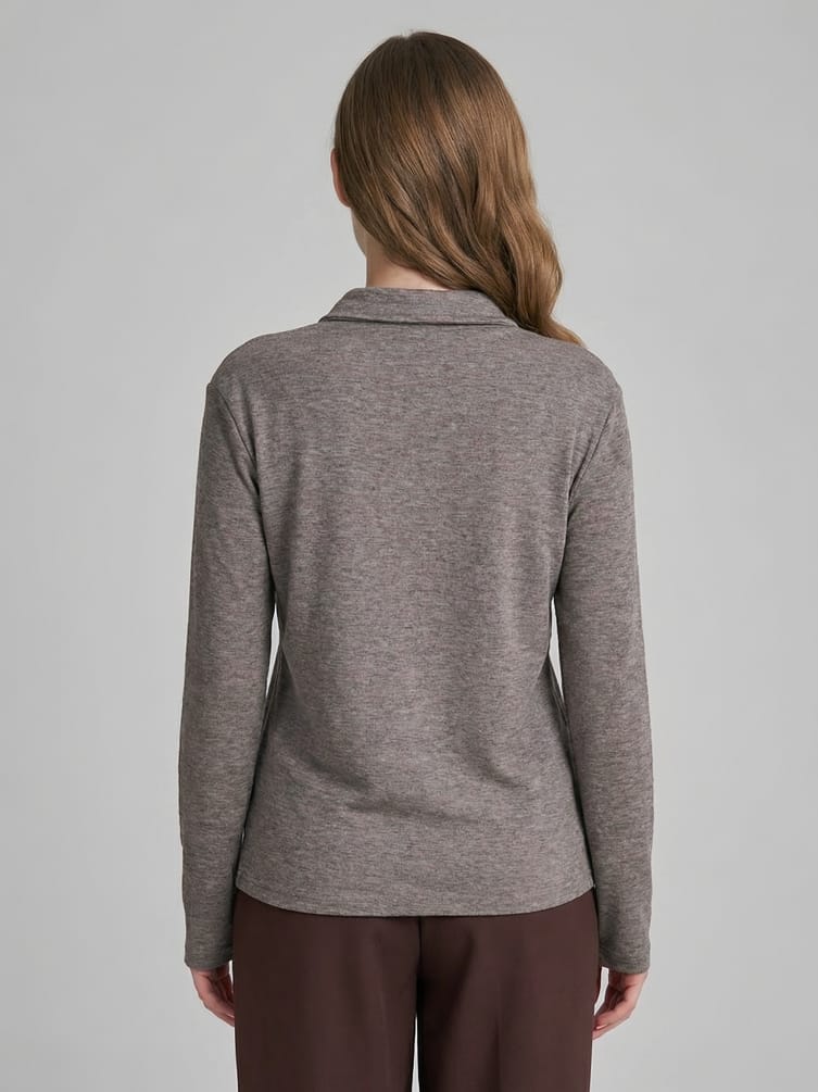 Свитшот поло без начеса