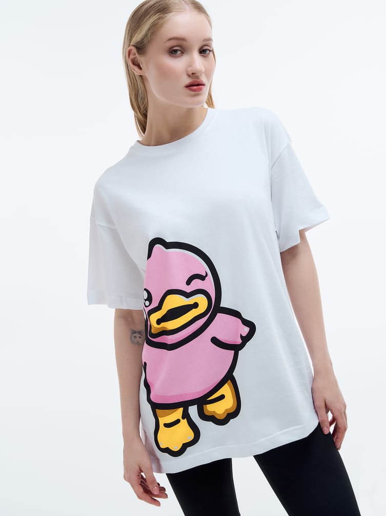 Пижама оверсайз с принтом B.Duck