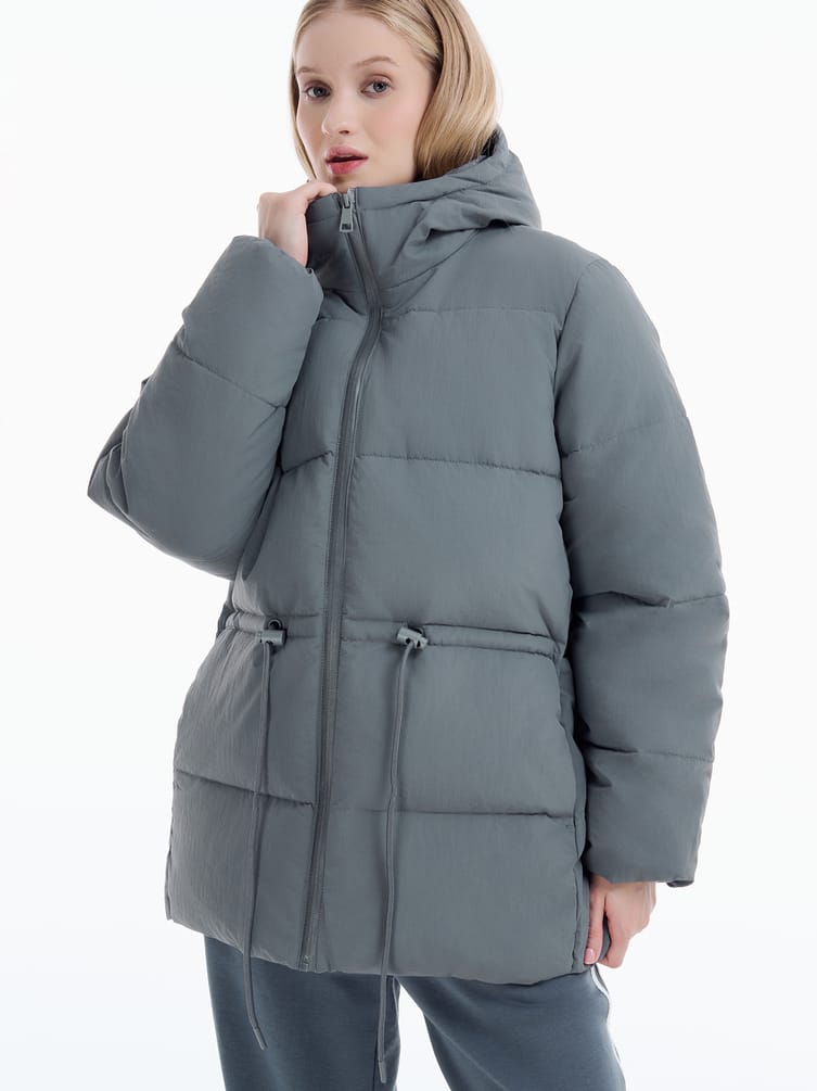 Куртка удлиненная стеганая женская