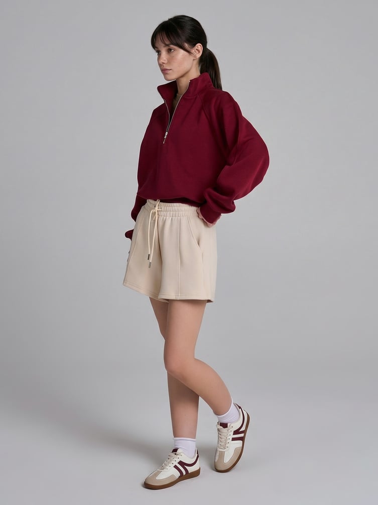 Шорты из вискозы со стрелками