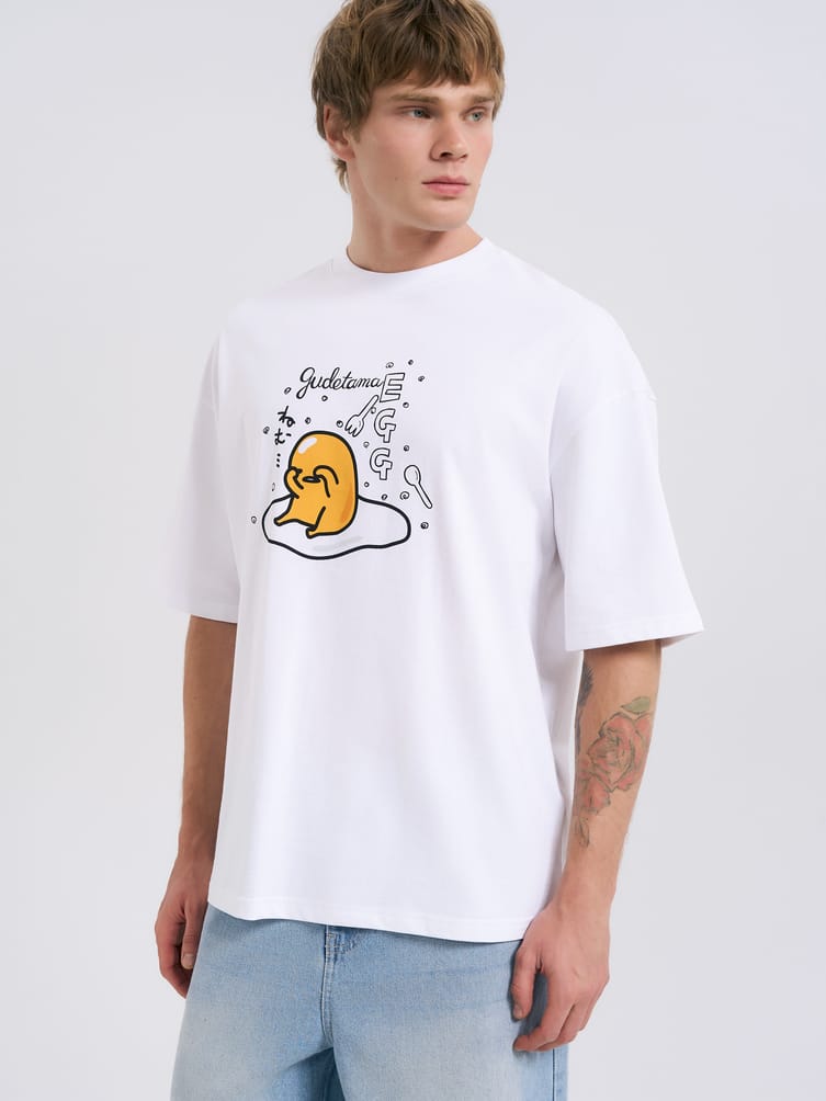 Хлопковая футболка с принтом Gudetama