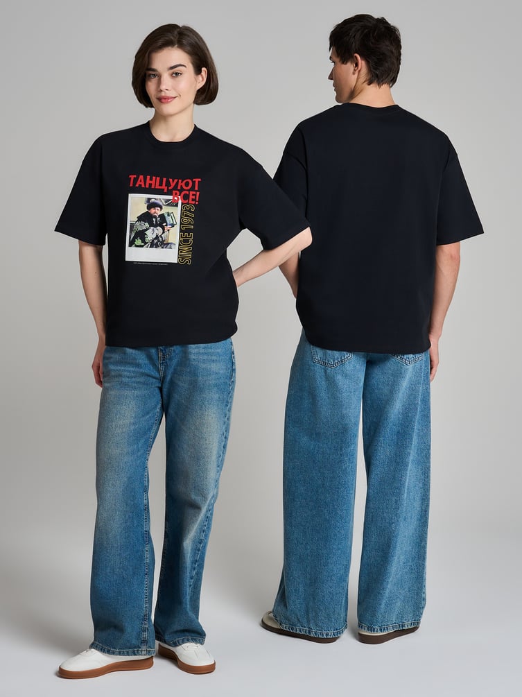 Футболка оверсайз с принтом Мосфильм