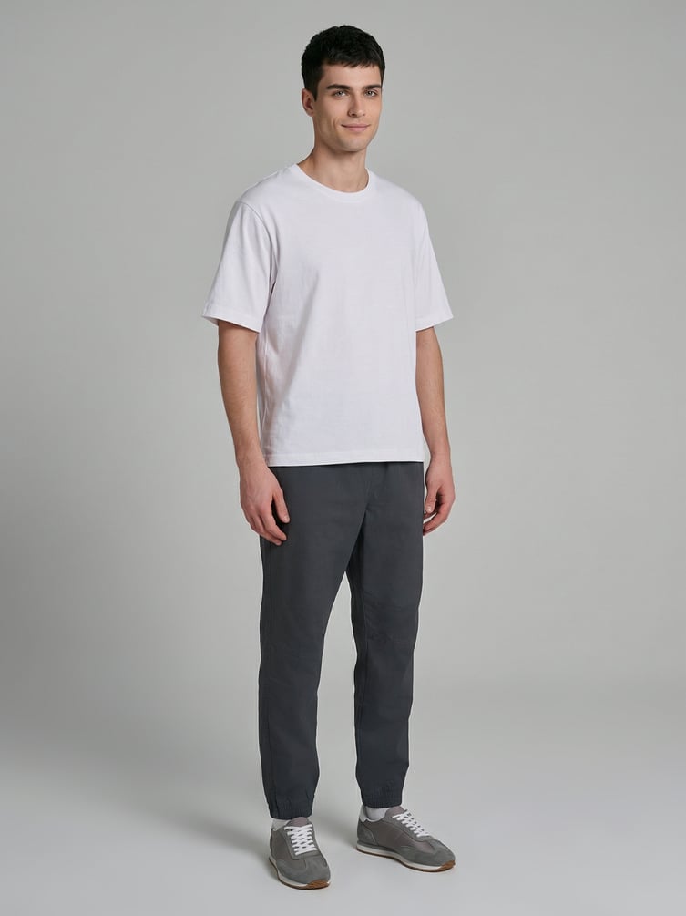 Брюки джоггеры с резинкой по низу