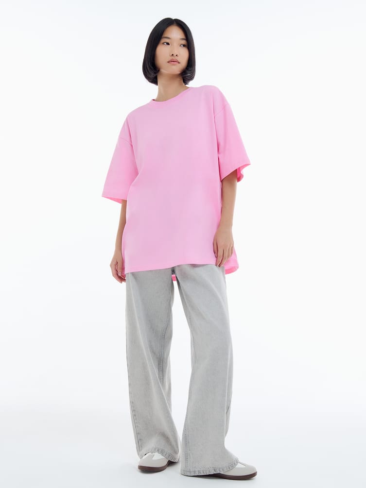 Хлопковая футболка с надписью на спине