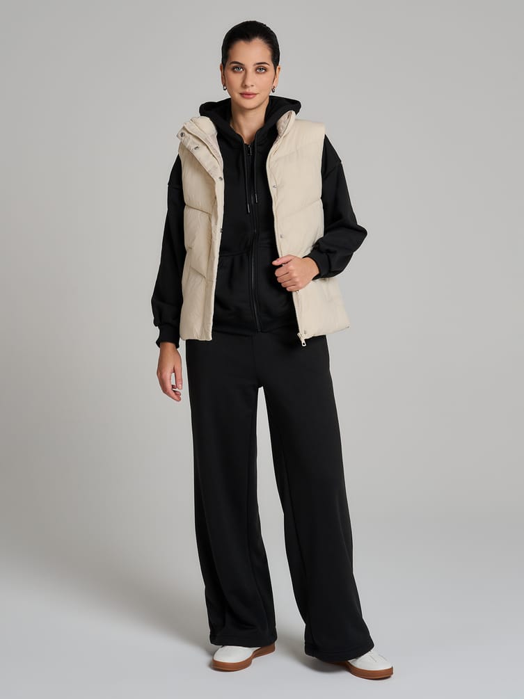 Брюки широкие утепленные с начесом