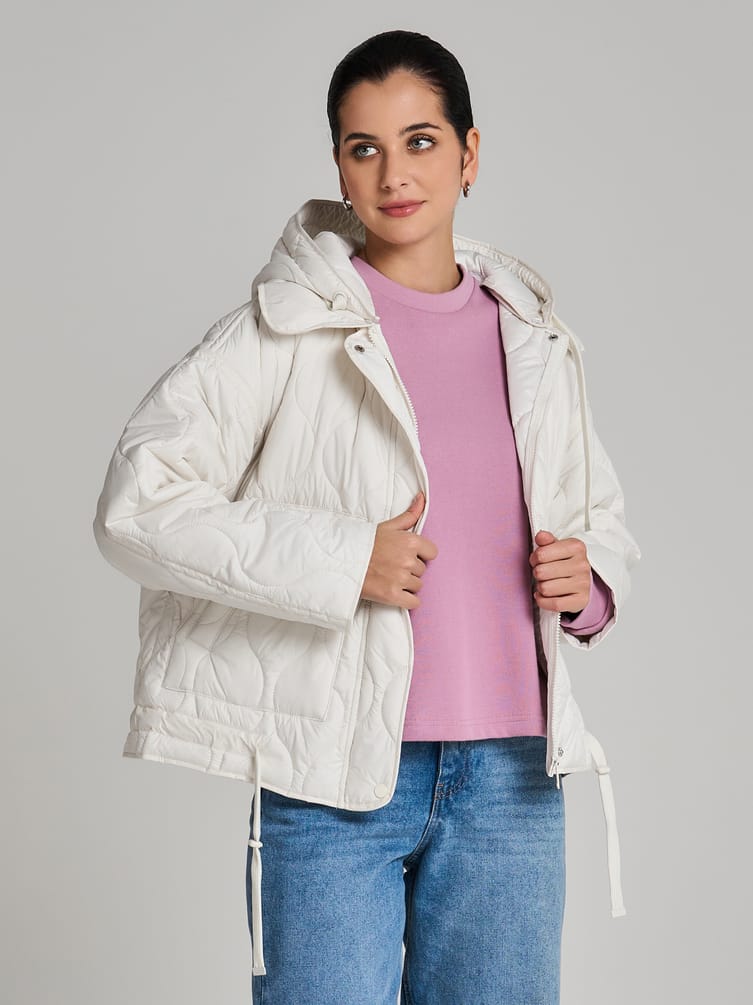 Куртка стеганая с капюшоном