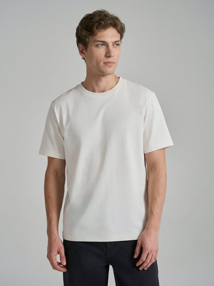 Футболка из хлопка однотонная