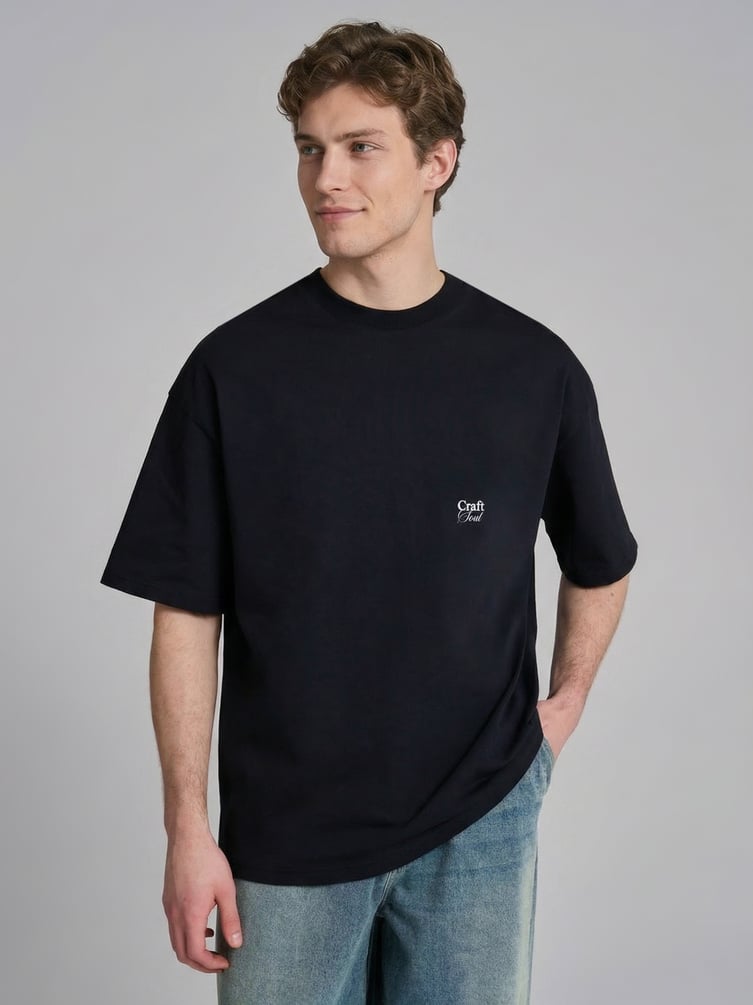 Футболка оверсайз с принтом Russian Vibes