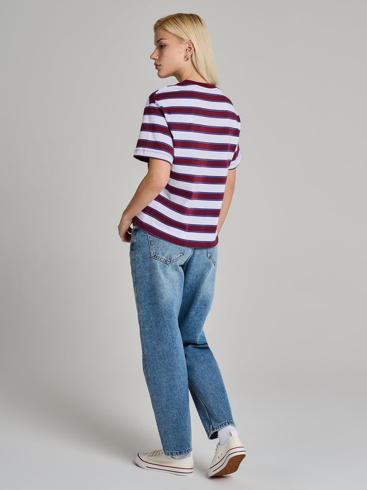 Полосатая футболка из хлопка