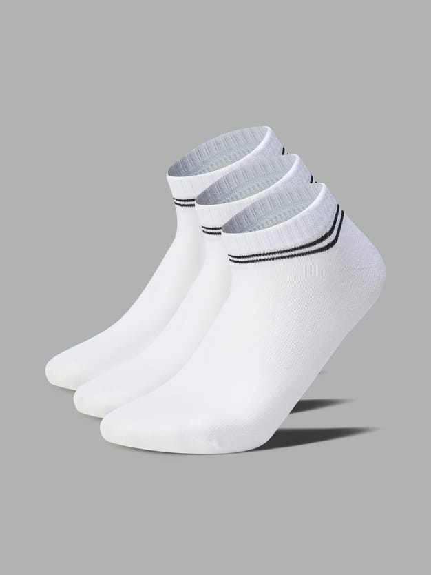 Носки - 3 пары короткие с полосками