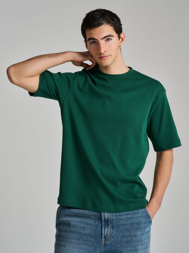 Футболка плотная однотонная