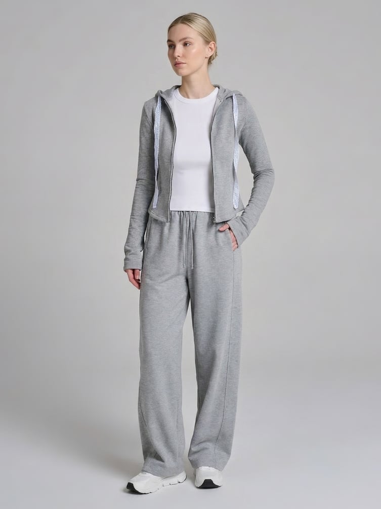 Брюки широкие повседневные