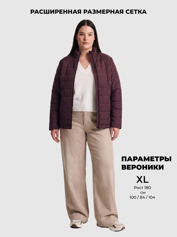 Куртка стеганная без капюшона