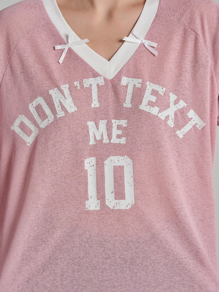 Лонгслив спортивный оверсайз с надписью