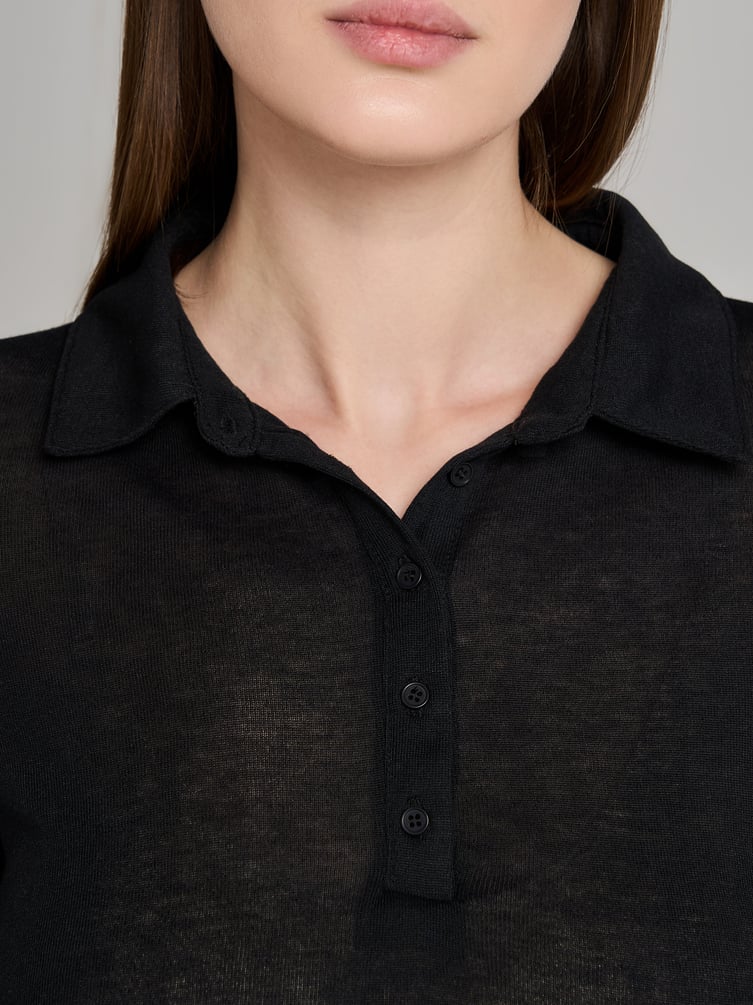 Рубашка поло с длинным рукавом