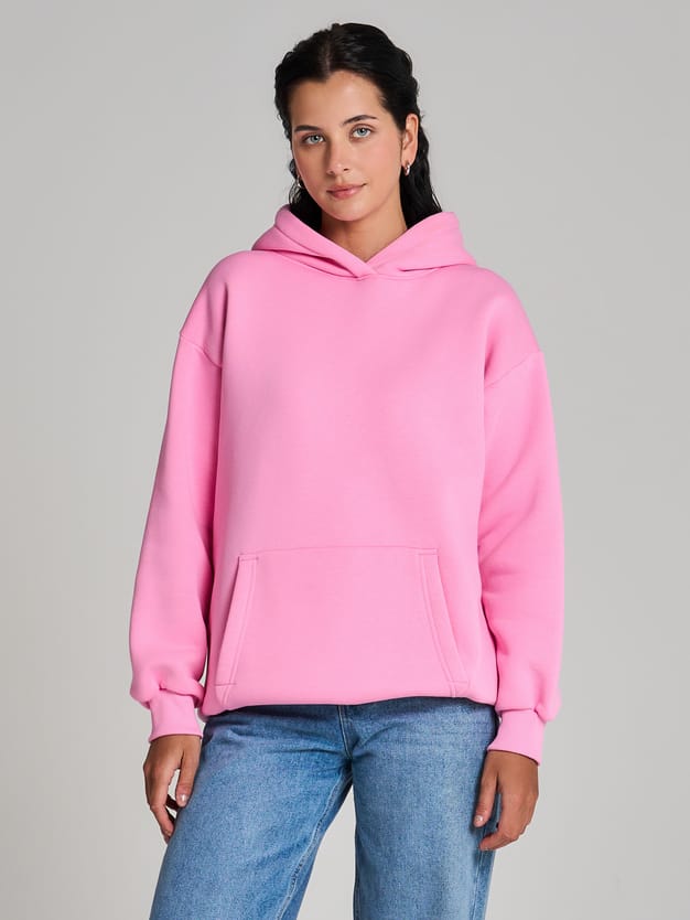 Утепленное худи оверсайз с начесом