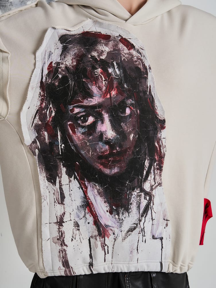 Худи оверсайз с принтом Макс Борисов