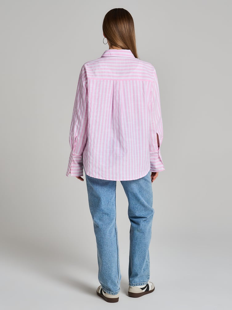 Рубашка оверсайз в полоску
