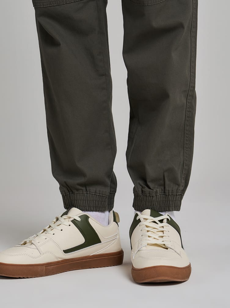 Брюки джоггеры с резинкой по низу