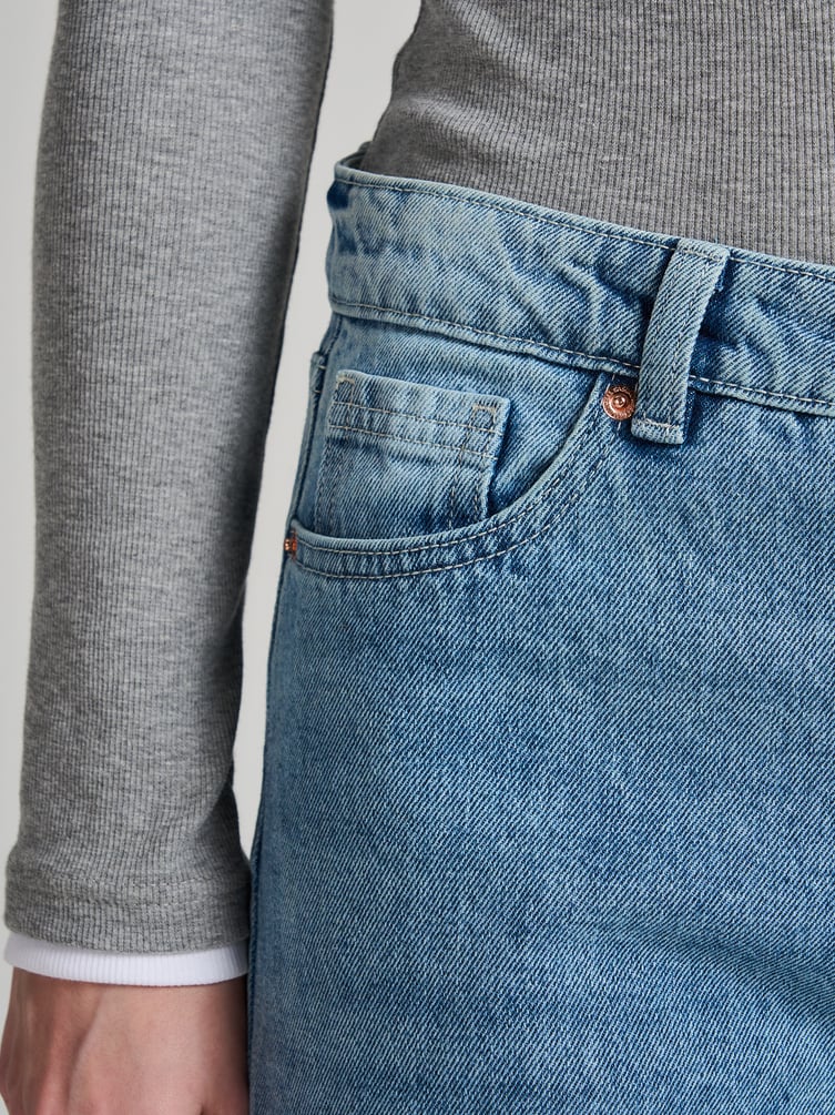 Джинсы Baggy с винтажной стиркой