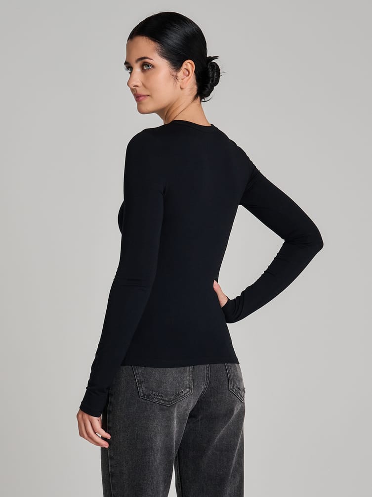 Облегающий лонгслив из вискозы
