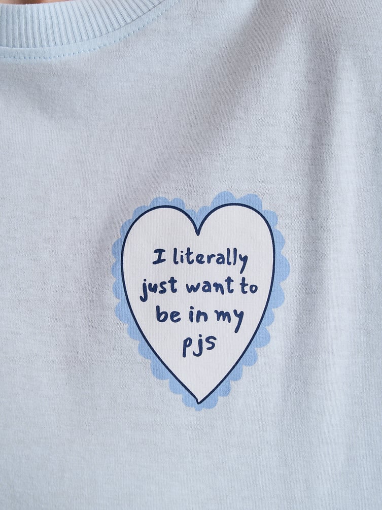 Пижама с принтом и брюками